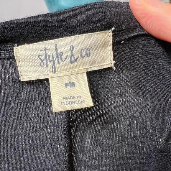 Style & Co Women's Black and White Tie Dye Maxi Dress - Picture 6 of 6